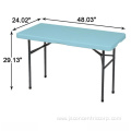 4-foot white plastic folding table